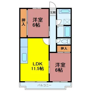 ニューマリッチ美貴【2階】の間取り