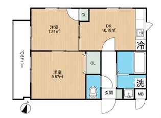 ル・シャトン【3階】の間取り