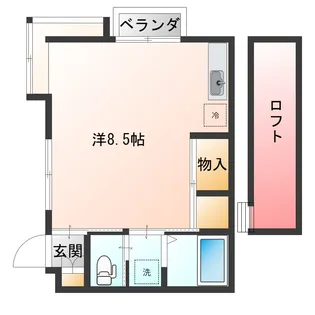 クリスタルハイツ(城西)【2階】の間取り