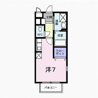 福島県西白河郡西郷村字前山西【アパート】の間取り