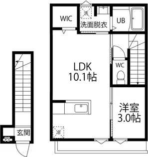 ファイブスター【2階】の間取り