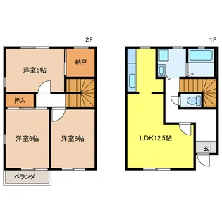 岐阜県本巣郡北方町高屋条里1【一戸建】の間取り