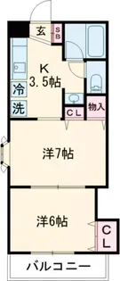 リビオン新茂原【1階】の間取り