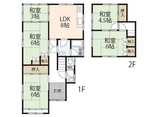 広島県広島市西区己斐西町【一戸建】の間取り