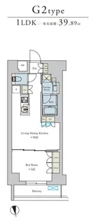 Brillia ist 池尻大橋【4階】の間取り