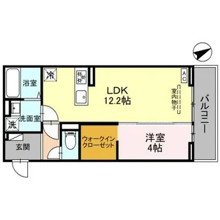フェリーチェTAKASAKI II【3階】の間取り
