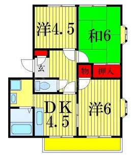 千葉県市川市稲荷木3【アパート】の間取り