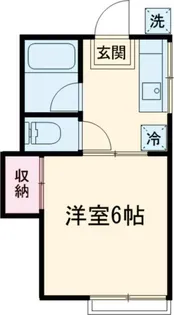 田沼コーポ【1階】の間取り