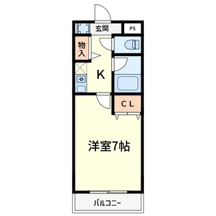 1Kの間取り画像
