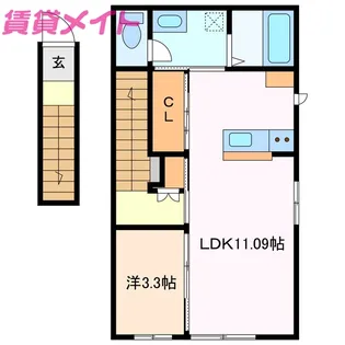 RAMBLE A棟【2階】の間取り