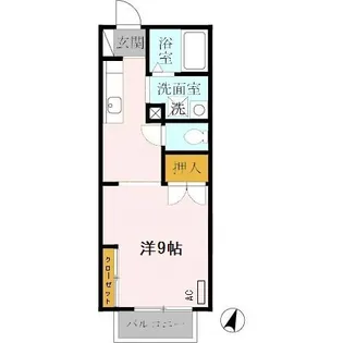 兵庫県加東市下滝野1【アパート】の間取り
