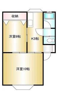 サンハイツ佐藤【1階】の間取り