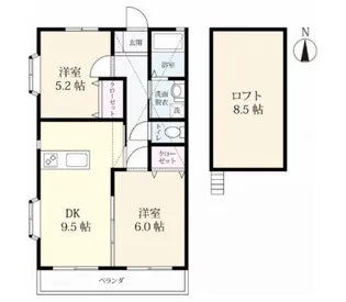 Ahima Grande 六座【2階】の間取り