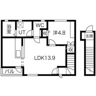 ブランシェット【2階】の間取り