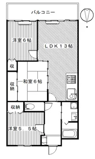 テレスハラ【4階】の間取り