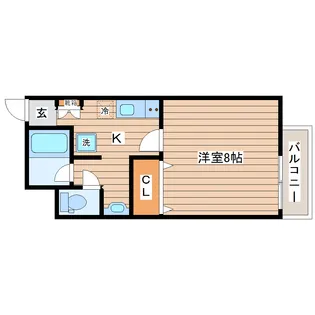 宮城県仙台市太白区西多賀1【アパート】の間取り