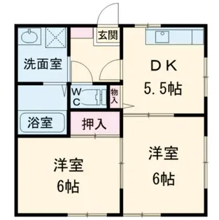 コーポDAISYO【2階】の間取り