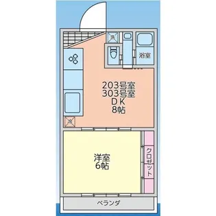 タウンハイツ629【3階】の間取り