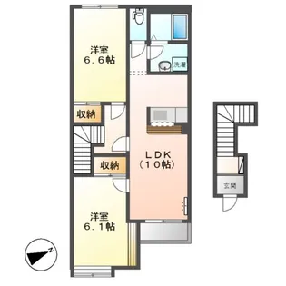 エルシャトーIII【2階】の間取り