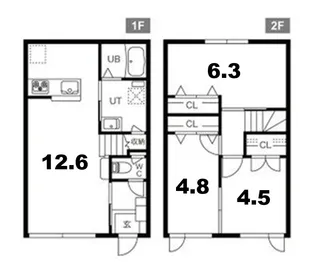 北海道札幌市清田区里塚緑ケ丘9【一戸建】の間取り