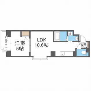 北海道札幌市中央区南五条西12【マンション】の間取り