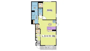 エスポワール山の街II【1階】の間取り