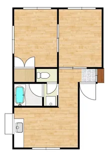 ハイツ山形【1階】の間取り