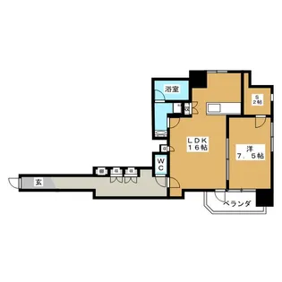 ビュー雷神2【3階】の間取り