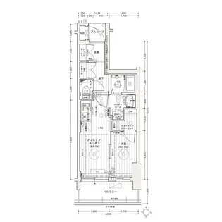 愛知県名古屋市中川区福住町【マンション】の間取り