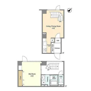 東京都港区南麻布1【マンション】の間取り