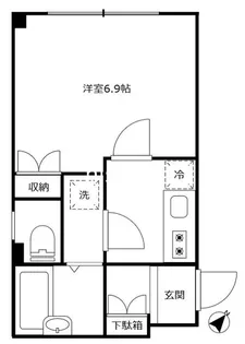 牛込レジデンス【2階】の間取り