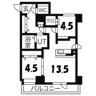 ピュア東彩館 II【8階】の間取り