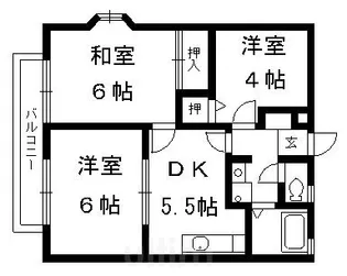 グランシャリオC棟【2階】の間取り