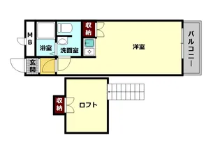 奈良県奈良市四条大路3【アパート】の間取り