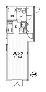 ルクレ東新宿【3階】の間取り