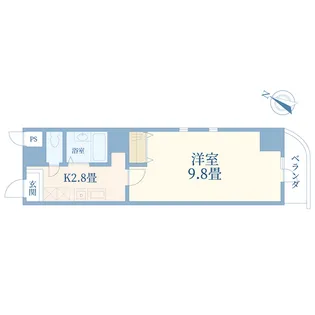 クレスパット町田【5階】の間取り