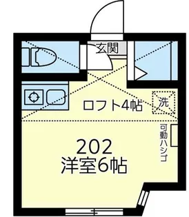 ユナイト末吉ワイオミング【2階】の間取り