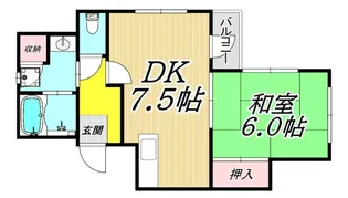 エスポワール武庫之荘II【1階】の間取り