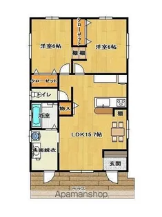 群馬県邑楽郡大泉町坂田6【一戸建】の間取り