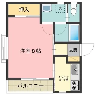 メゾンドクローバー【1階】の間取り