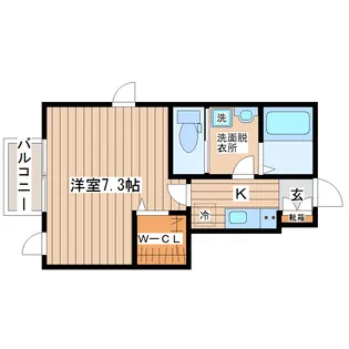 宮城県仙台市太白区泉崎1【アパート】の間取り