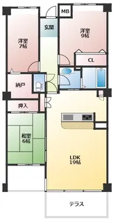 西神糀台ミオ【1階】の間取り