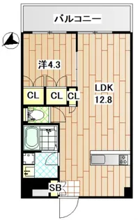 神奈川県横浜市中区新山下1【マンション】の間取り