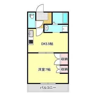 中山ビル 2番館【1階】の間取り