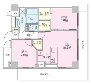 神奈川県横浜市港南区最戸1【マンション】の間取り