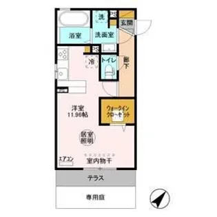 ヌーボイナリ金沢【2階】の間取り