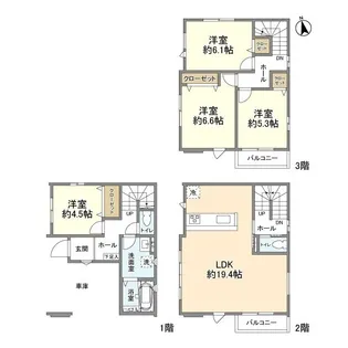 埼玉県川口市大字辻【一戸建】の間取り