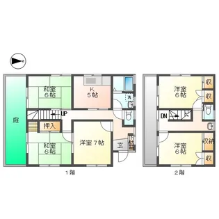 神奈川県川崎市幸区下平間【一戸建】の間取り