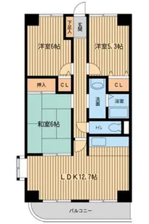 神奈川県座間市相武台3【マンション】の間取り