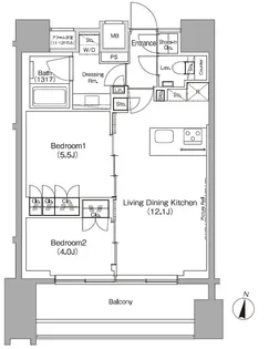 ザ・パークハビオ代々木初台【9階】の間取り